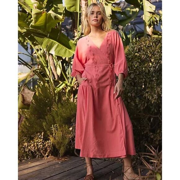 New Free People On The Move Midi Dress free-est $118 X-SMALL Black - Picture 8 of 8